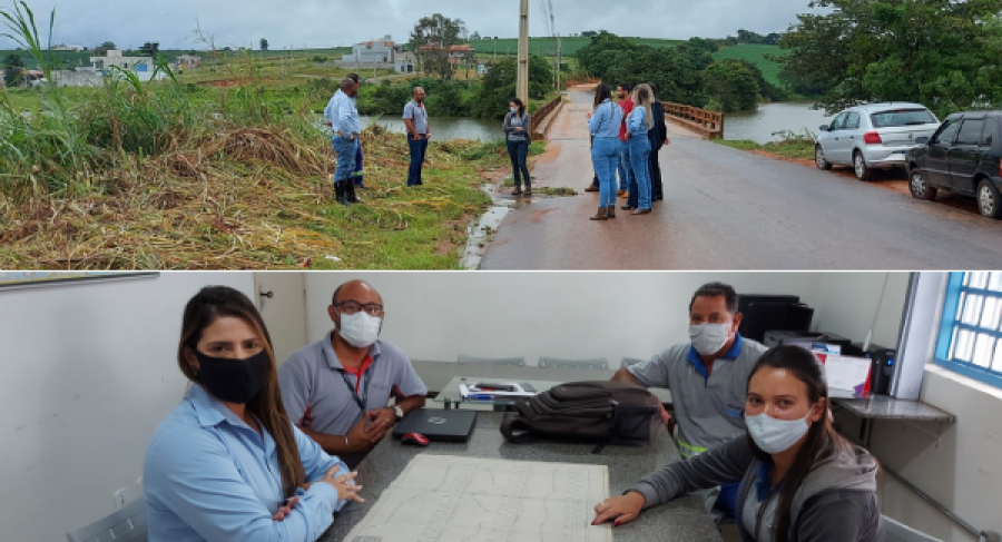 SAAE E PREFEITURA MUNICIPAL ACOMPANHAM ENGENHEIRO EM VISITA TÉCNICA À "PONTE DO JARBAS"