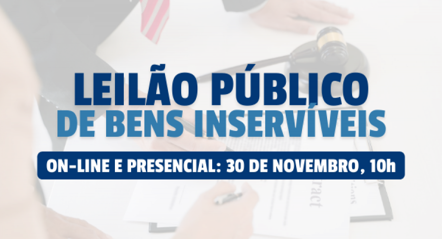 LEILÃO DE BENS INSERVÍVEIS 2021