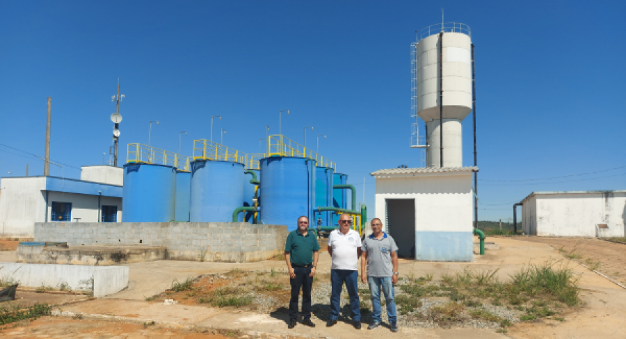 EQUIPE TÉCNICA DA FUNASA SUEST-MG VISITA INSTALAÇÕES DO SAAE